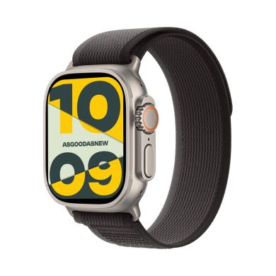 Apple Watch Ultra 2 GPS + Cellular 49mm titane naturel Boucle Trail noir M/L - très bon état - Reconditionné Apple sur As Good As New